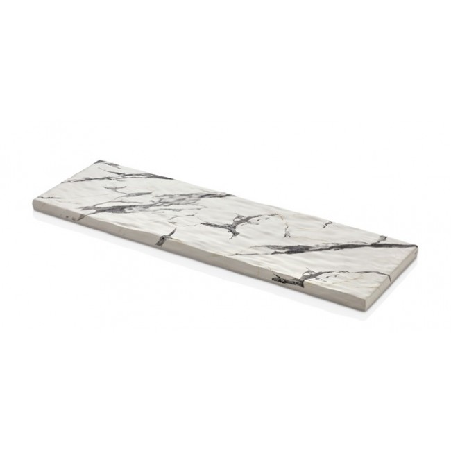 Доска для подачи WHITE MARBLE GN 2/4 - 53x16,5 см