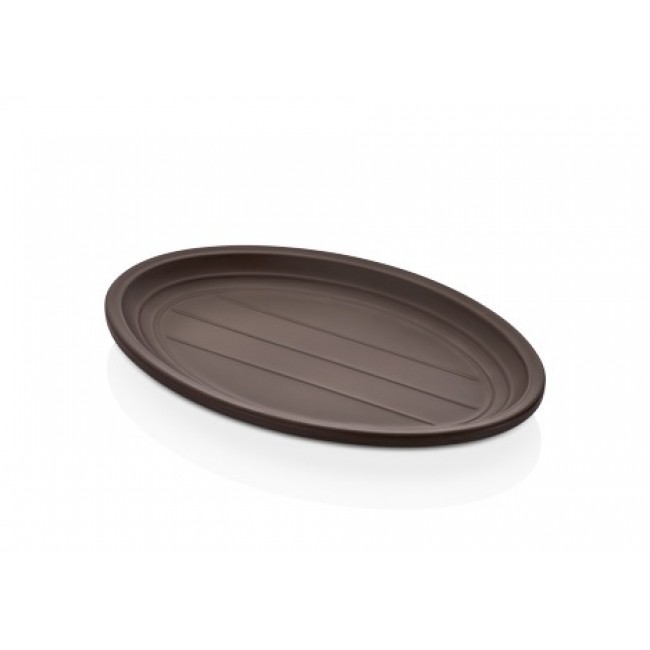 Сервировочная тарелка TERRA BITTER Oval  22,5x15,0 см, h 2 см