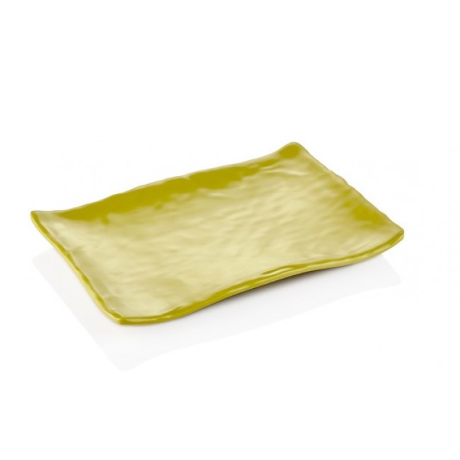 Тарелка сервировочная прямоугольная TERRA PIS. GREEN  27,7 × 19,2 см, h 2,8 см
