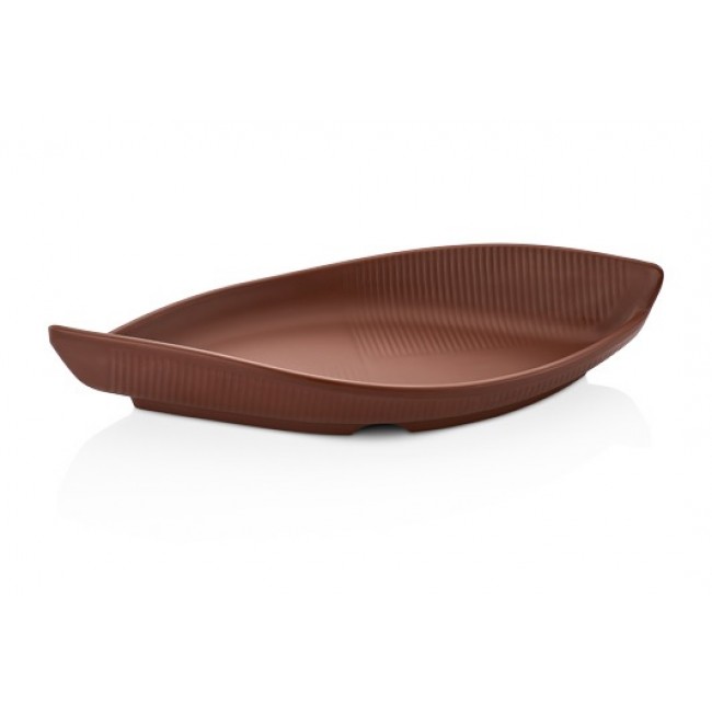 Сервировочная тарелка TERRA BROWN Gondola 28,6X12,7 см,  h 4,8 см