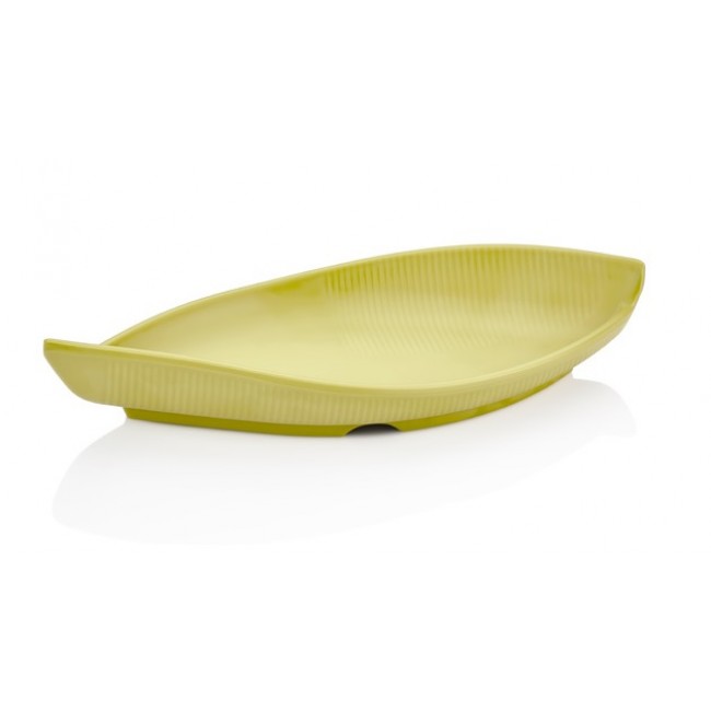 Сервировочная тарелка TERRA PIS. GREEN Gondola 35,6x15,8 см, h 5,9 см