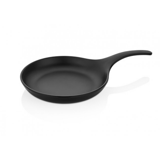 Сервировочное круглое блюдо, с ручкой, TERRA BLACK Ø15 см - длина 26 см - высота 4,1 см